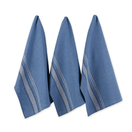 DII Cotton Oversized French Stripe Dish Towels, 20