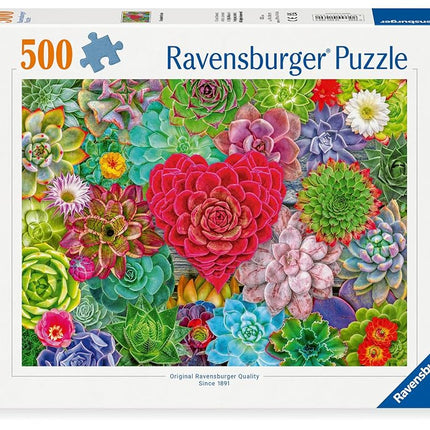 Ravensburger Succulent Love 500 Piece Jigsaw Puzzle for Adults and Kids Age 10 Years +