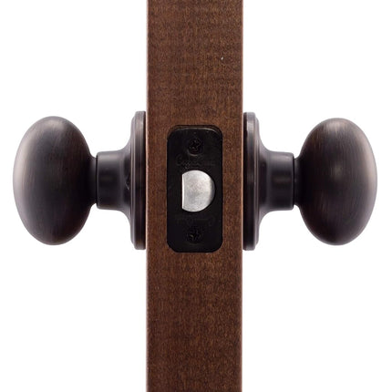 Copper Creek EK2020TB Egg Door Knob, Passage Function, 1 Pack, in Tuscan Bronze