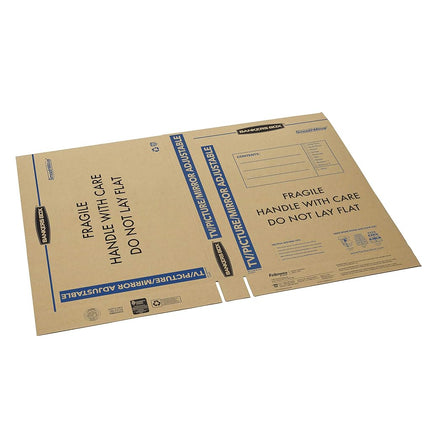 Bankers Box SmoothMove Picture/Mirror Box, Large, 48 x 4 x 33 Inches, 4 Pack (7711301)