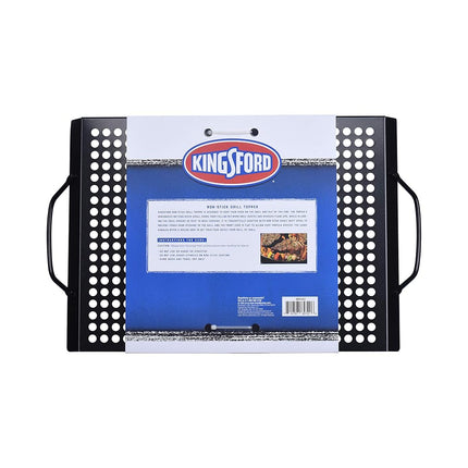 Kingsford Non-Stick Carbon Steel Grill Topper Pan, 15.55 x 11.05 in