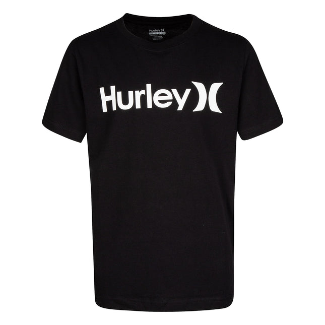 Hurley Boys' Big One and Only Logo T-Shirt, Black,