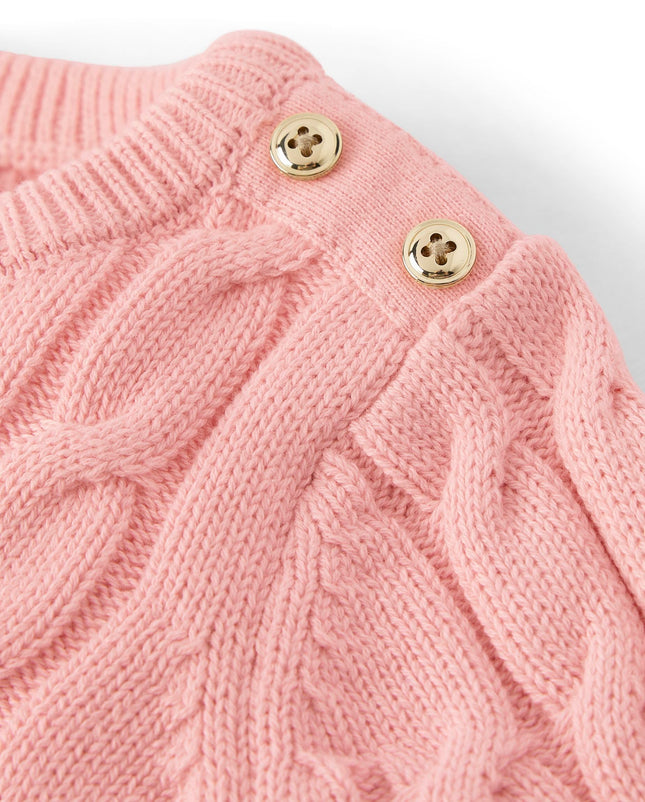 Chandails torsadés à manches longues Gymboree pour filles et tout-petits, rose, 6