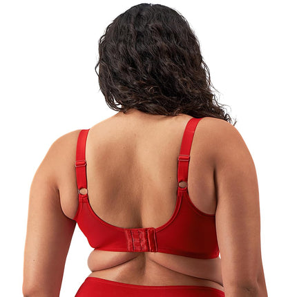 Elomi Women's Smooth Underwire Molded Bra, Haute Red, 46E