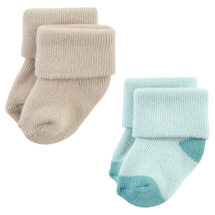 Hudson Baby Calcetines de Felpa y Algodón para Bebé Recién Nacido Unisex, Azul Marino Topo, 0-6 Meses, Azul Marino Topo, 0-6 Meses