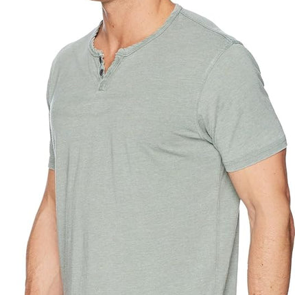 Lucky Brand Men's Venice Burnout Notch Neck Tee T Shirt, Laurel Wreath, L UK
