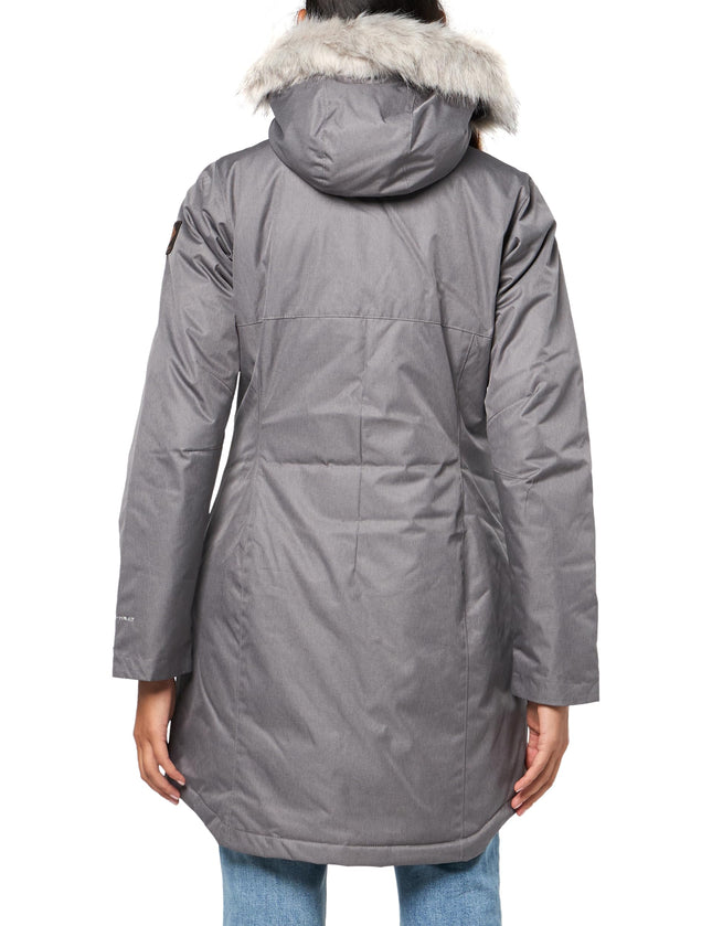 Doudoune longue isolée Columbia Suttle Mountain pour femme, Gris City, 2X