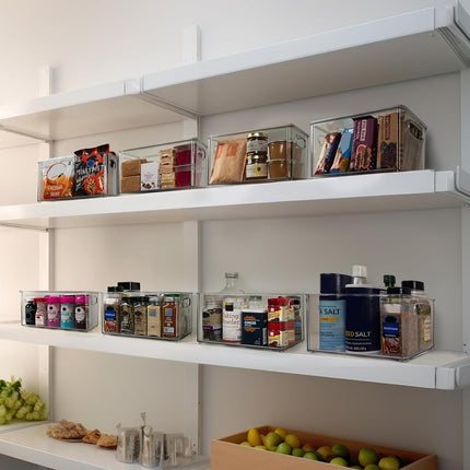 ClearSpace Pantry Storage Bins with Lids for Kitchen & Fridge, 6 Pack