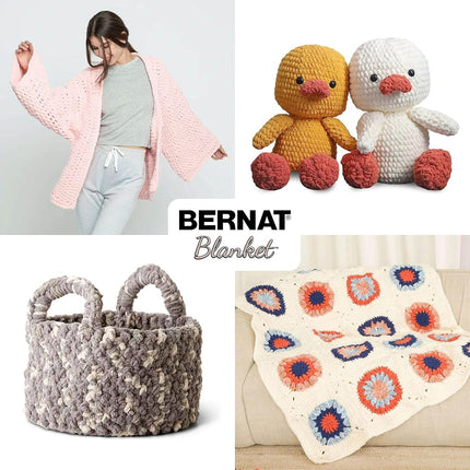 Bernat Blanket Speckle Clay Brick Yarn - 2 Pack of 10.5oz/300g - Polyester - #6 Super Bulky - 220 Yards - Knitting & Crochet