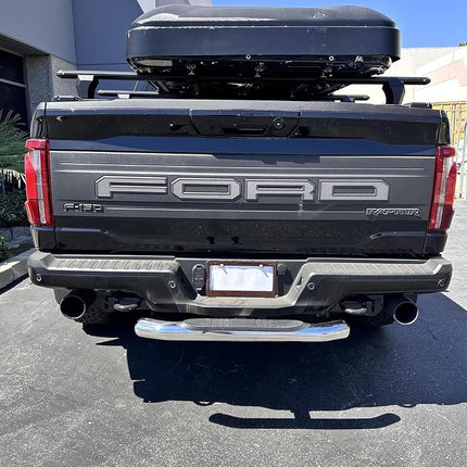 Heavy-Duty Trailer Hitch Step – Fits 2 Inch Receiver, Tow Hitch Step for Truck, SUV, or Jeep – Anti-Slip Rear Bumper Step for Easy Access to Cargo and Roof (Chrome Straight Without LED Light)