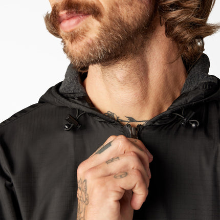 Dickies Men's Nylon Hooded Fleece, Black, M