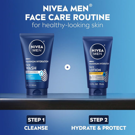 Nivea for Men Face Wash Cleans and Moisturizing with Menthol and Vitamin E, 5 Ounce Tube