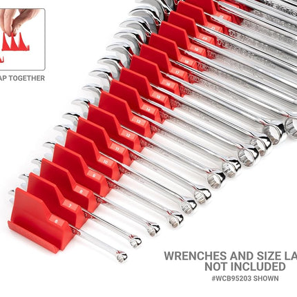 TEKTON 15-Tool Modular Slotted Organizer Set (Red) | OTM92215