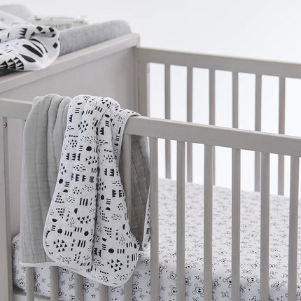HonestBaby Baby Organic Cotton Changing Pad Covers (Set of Two) Winter Accessory, Gray Heather, One Size