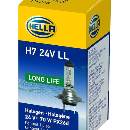 HELLA H7 24V LL Long Life Bulb, 70W