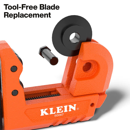 Klein Tools 50067 Micro Tubing Cutter, Copper and Aluminum Tube Cutter, Cuts 1/8 to 7/8-Inch Pipe, HVAC Hand Tools, Plumbing Tools