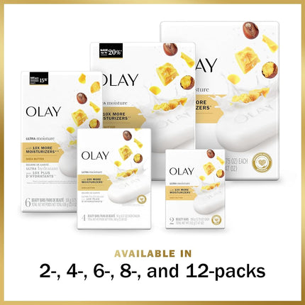 OLAY Outlast Ultra Moisture Beauty Bar, 22.0 Ounce, Packaging May Vary