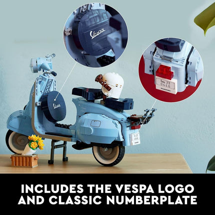 Lego Vespa 125 10298 Model Building Kit; Build a Detailed Displayable Model of a Vintage Italian Icon with This Building Set for Adults (1,106 Pieces)
