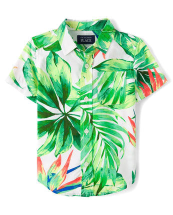 The Children's Place Baby Boys' and Toddler Poplin