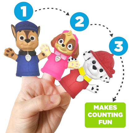 Ginsey Nickelodeon PAW Patrol Bath Finger Puppets, 10 Pc - Bath Toys, Educational