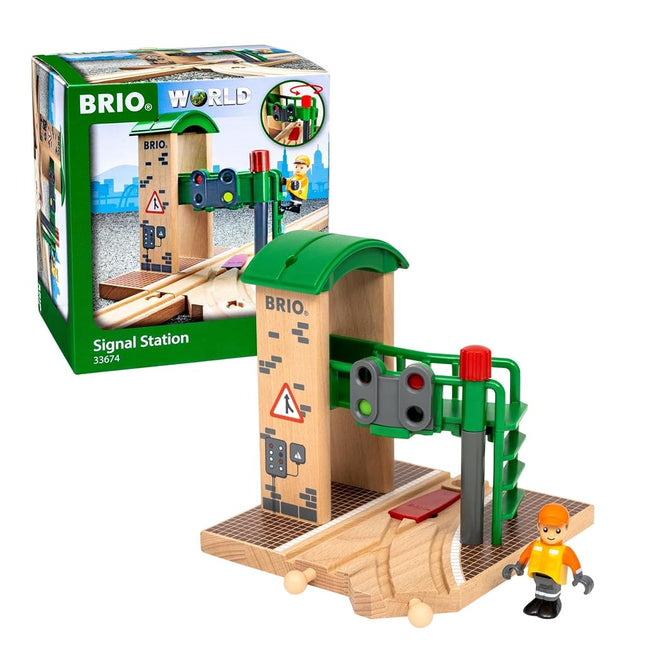 BRIO World Train Signal Station – Wooden Railway A