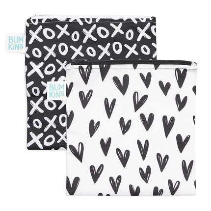 Bumkins Reusable Sandwich and Snack Bags, for Kids