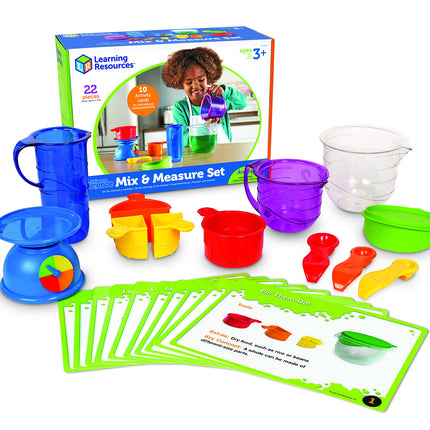Learning Resources LER2783 Juego de actividades de mezclar y medir, herramientas de mezcla para experimentos, 22 piezas, a partir de 3 años
