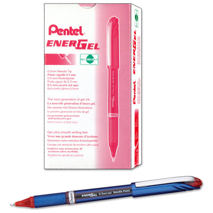 Pentel BLN25-B - Energel Plus Needle Tip Rollerbal