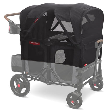 Radio Flyer Voya Mosquito Mesh with Bag, Stroller Wagon Mosquito Netting Cover