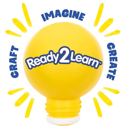Ready 2 Learn Glitter and Foam Stickers - Stacking Flowers - Pack of 144-6 Colors - 24 Shapes - Kids Self-Adhesive Stickers - Cards, Laptops, Crafts