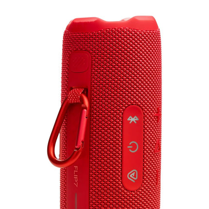 JBL Flip 7 - Portable Waterproof and Drop-Proof Speaker with AI Sound Boost, 16Hrs of Playtime, and PushLock System with Interchangeable Accessories (Red)