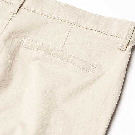 The Children's Place Girls' Uniform Skinny Chino Pants, Bisquit 2-Pack, 6-7 Slim