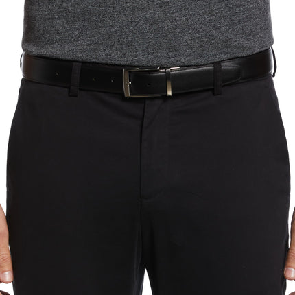 Perry Ellis Men's Amigo Reversible Belt, Luggage Brown, 42