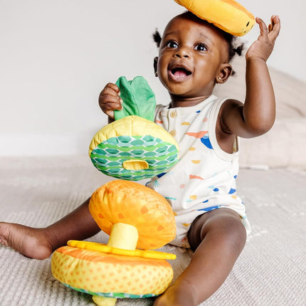 Melissa & Doug Pineapple Soft Stacker | Sensory Baby Toy for Early Learning | 6-12 Months