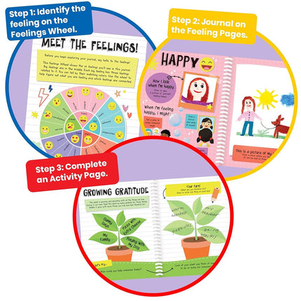 Learning Resources Express Your Feelings Journal, Activity Book for Kids to Recognise and Express Emotions and Feelings, Self-Regulate, Learn Mindfulness, Ages 5+