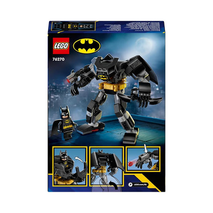 LEGO DC Batman Mech Armour Super-Hero Toy for Kids, Collectible Set with Robot Action Figure and Minifigure, Small Creative Gift for 6 Plus Year Old Boys, Girls 76270