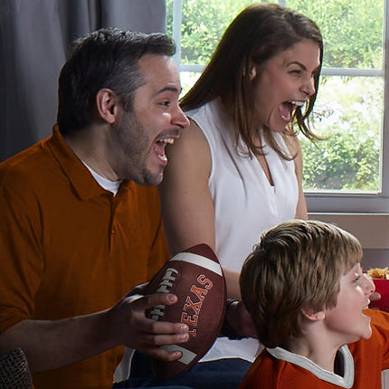 Franklin Sports Texas Longhorns Kids NCAA Youth Football - Official College Team Junior Footballs with Team Logos for Kids - Junior Size PVC Ball - Backyard + Tailgate Ball - 8.5"