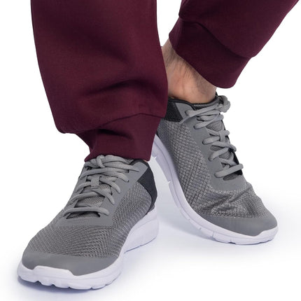 Pantalones deportivos Fruit of the Loom Eversoft Fleece con bolsillos, ajuste relajado, control de humedad, transpirables, tipo jogger, color granate, talla mediana