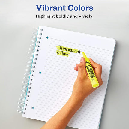 Surligneurs de bureau AVERY HI-LITER, couleurs assorties, boîte de 36 (24063)
