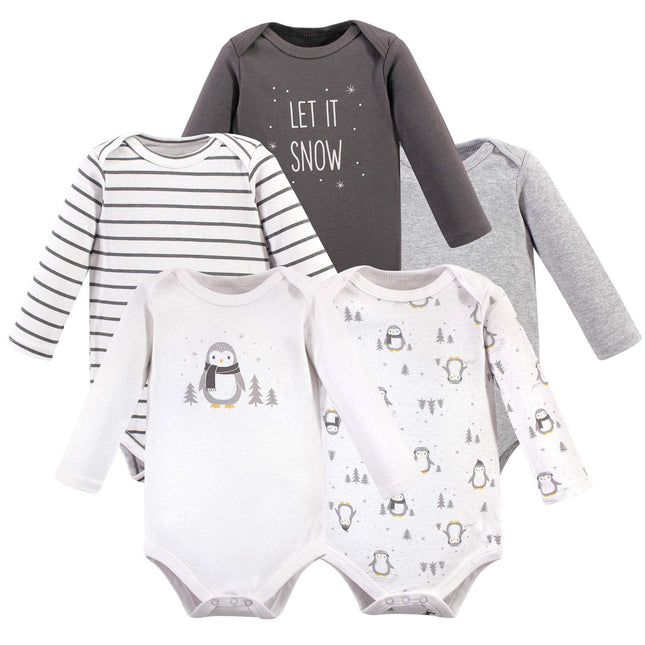Hudson Baby unisex-baby Cotton Long-sleeve Bodysui
