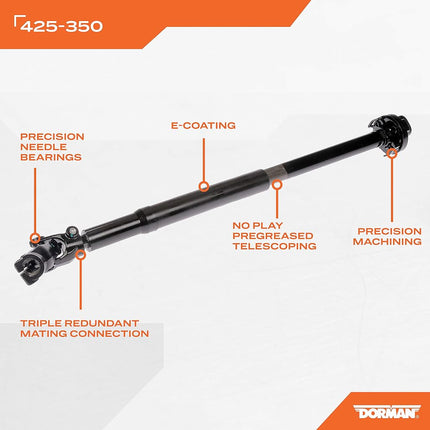 Dorman 425-350 Eje de dirección compatible con modelos seleccionados de Ford