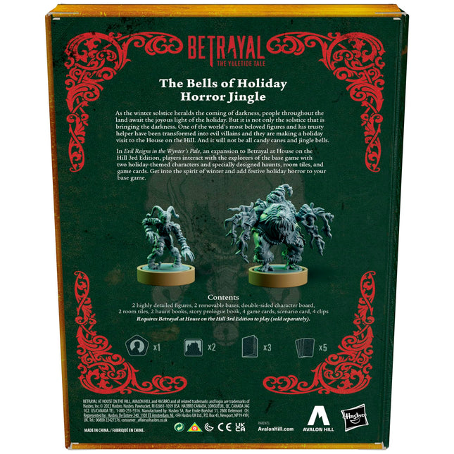 Avalon Hill Betrayal La maldad reina en El pálido de Wynter La expansión de Cuento de Navidad | A partir de 12 años | Requiere Betrayal at HOTH 3.ª edición para jugar