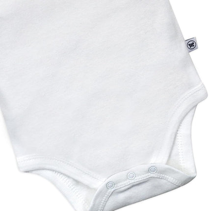 HonestBaby 5 Pack Short Sleeve Bodysuits Onesie 100% Organic Cotton Toddler Girls Unisex Baby, cornflower, 18 Months
