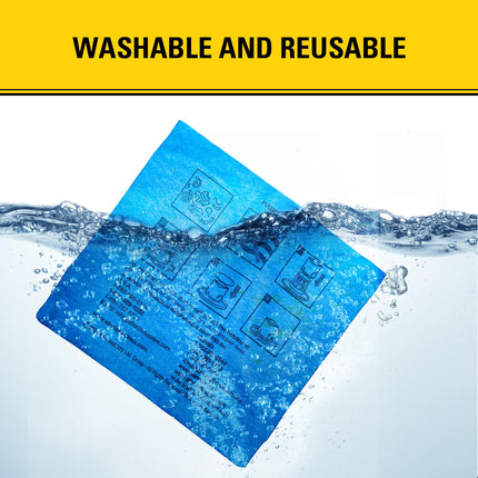 Stanley 25-1201 Filtro Reutilizable de Tela Azul con Anillo de Abrazadera para Aspiradoras Húmedas/Secas de 1 a 5 Galones, Compatible con SL18910P-3, SL18130P, SL18133, SL18129