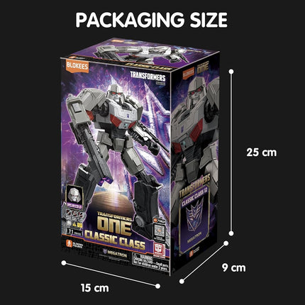 Blokees Figures - Transformers (Model Kit) 71162 - Classic Class(CC) 12-ONE-Megatron （Luminous Eyes）