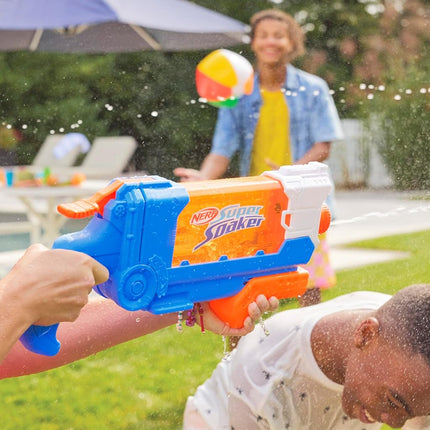 NERF Super Soaker Flip Fill Water Blaster, 4 Spray Styles, Fast Fill, 30 Fluid Ounce Tank, Outdoor Toys, Kids Easter Gifts or Basket Fillers Stuffers, Ages 6+