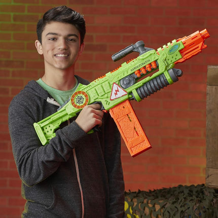 Revoltinator Nerf Zombie Strike Toy Blaster with motorized Lights Sounds & 18 Official Darts for Kids, Teens, & Adults