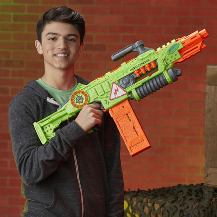 Revoltinator Nerf Zombie Strike Toy Blaster with motorized Lights Sounds & 18 Official Darts for Kids, Teens, & Adults