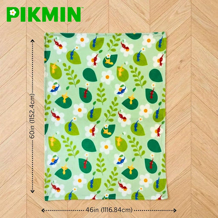Nintendo Pikmin Game Throw Blanket 60 in x 46 in – Kids Soft Cozy Plush for Couch, Bed & Travel, (Officially Licensed Product) by Franco