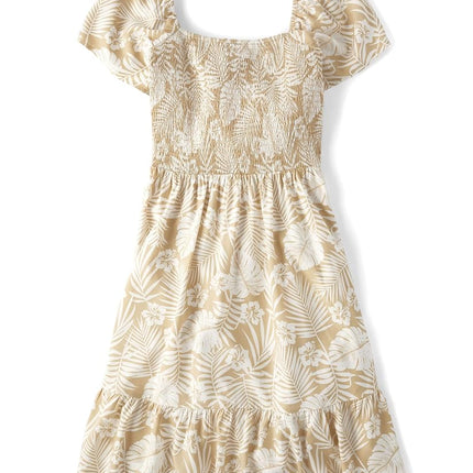 The Children's Place Women's Family Matching Dresses, Mommy and Me Casual, Brown, XXL